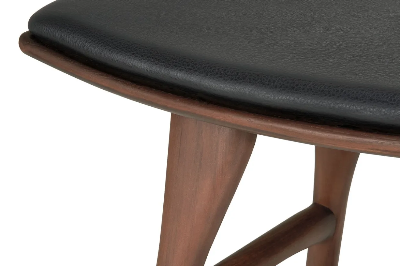 Sitzhocker Osso Teak gepolstert