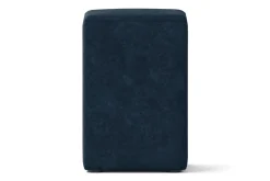 Sitzhocker Samt blau