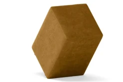 Sitzhocker Samt gold