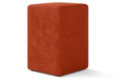 Sitzhocker Samt orange