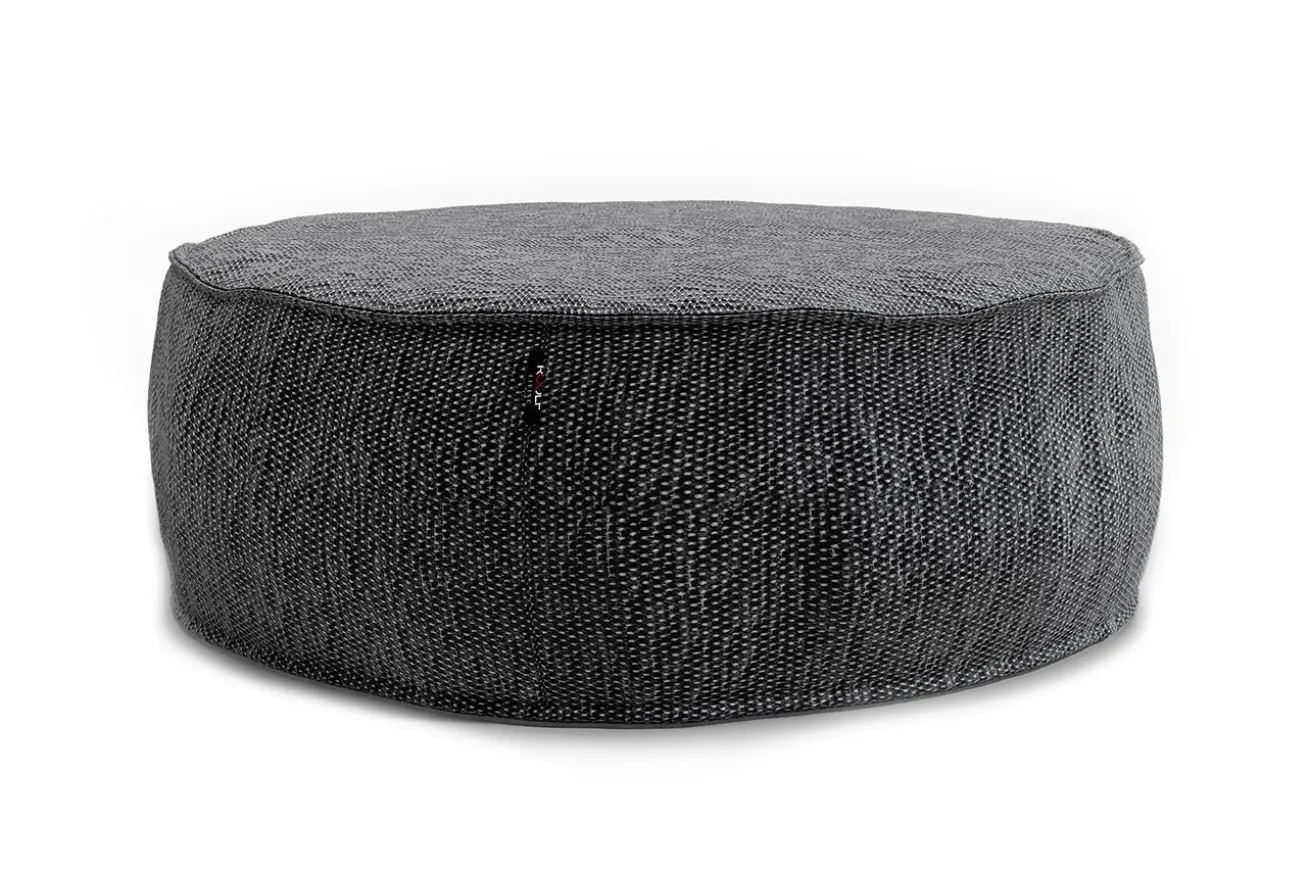 Sitzkissen Silky Outdoor rund grau