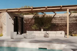 Sitzkissen Silky Outdoor quadratisch beige