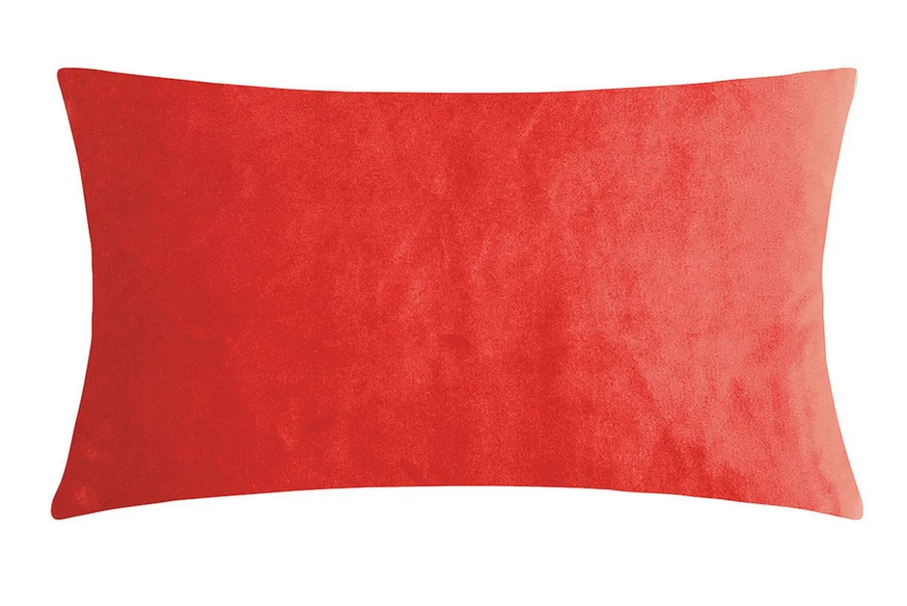 Smooth Kissenhülle 25*50 cm rot