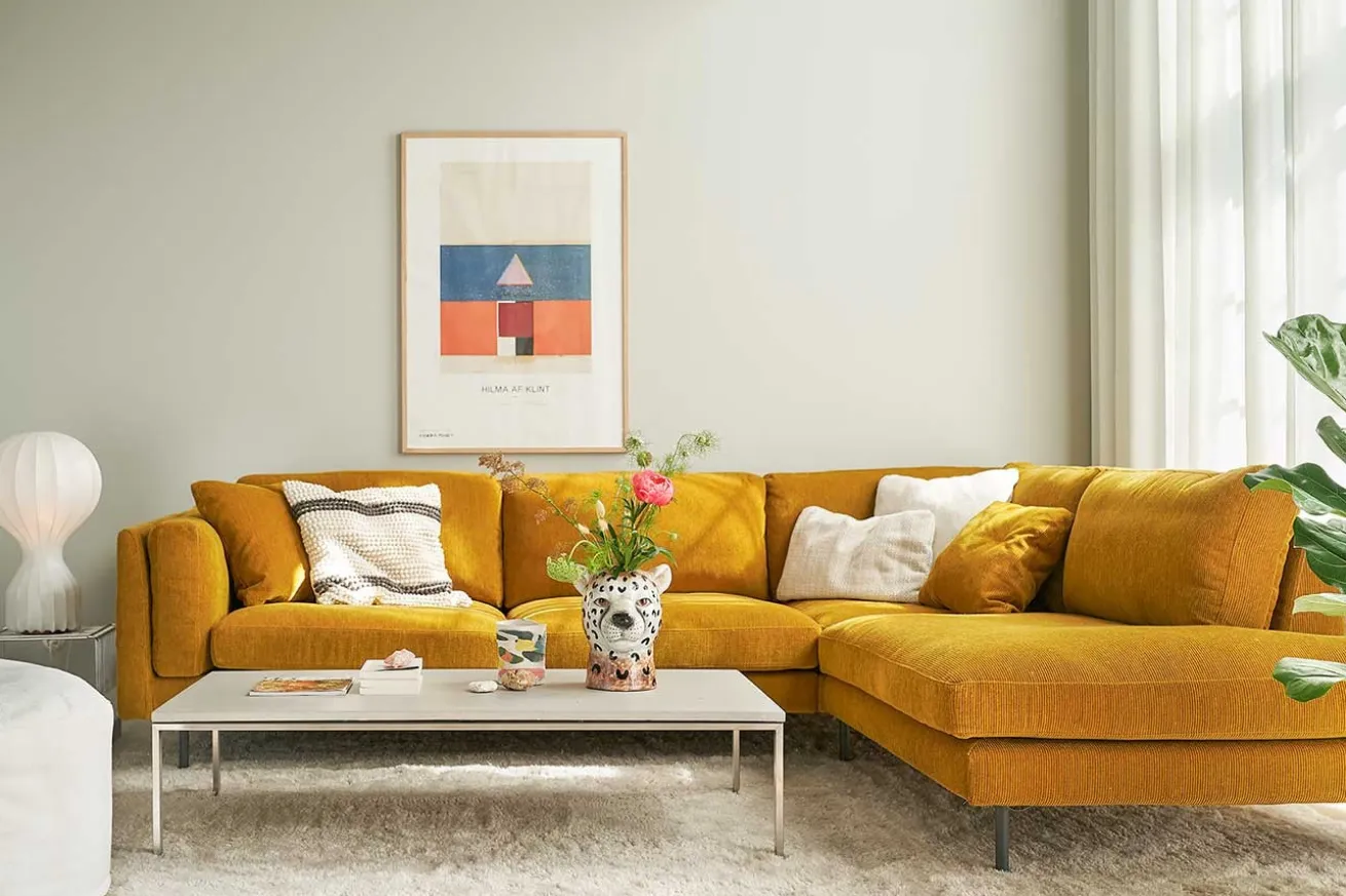 Sofa 3,5 Sitzer Sigrid Exclusiv Stoff beige