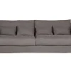 Sofa Heaven 3 Sitzer Stoff braun B 236 cm