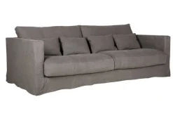 Sofa Heaven 3 Sitzer Stoff braun B 236 cm