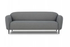 Sofa Milos 3,5 Sitzer Stoff grau
