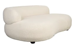 Sofa Noxx 2 Sitzer Boucle Stoff weiss