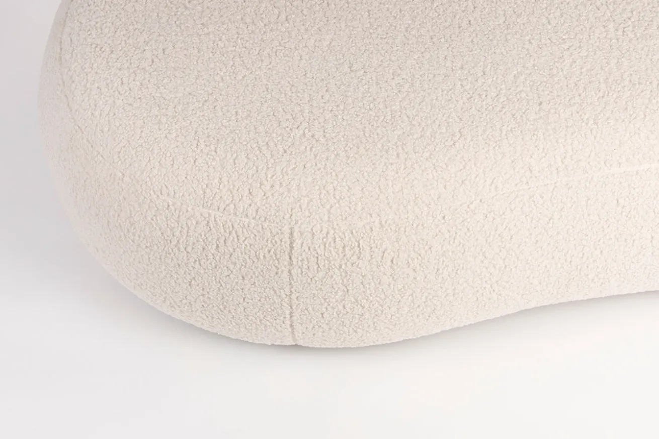 Sofa Noxx 2 Sitzer Boucle Stoff weiss