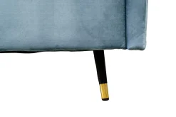 Sofa Rosalie 3 Sitzer Samt petrol