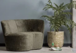 Sofa Sunny Samt olivegrün