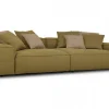 Sofa Than 4 Sitzer Stoff olive B 264 cm