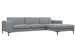 Sofakombination Domani Stoff grau