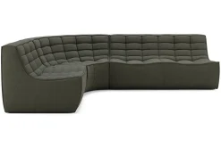 Sofakombination N701 Eco Stoff moss