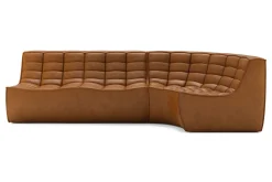 Sofakombination N701 Leder braun