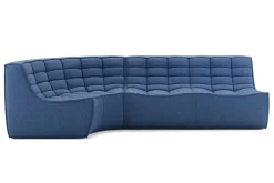 Sofakombination N701 Stoff blau