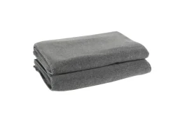 Soft-Fleece Decke 160 x 200 cm grau meliert