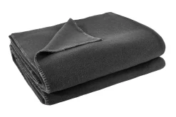 Soft-Fleece Decke 160 x 200 cm anthrazit meliert