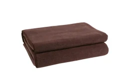 Soft-Fleece Decke 160 x 200 cm dunkelbraun