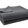 Soft-Fleece Decke 160 x 200 cm grau meliert