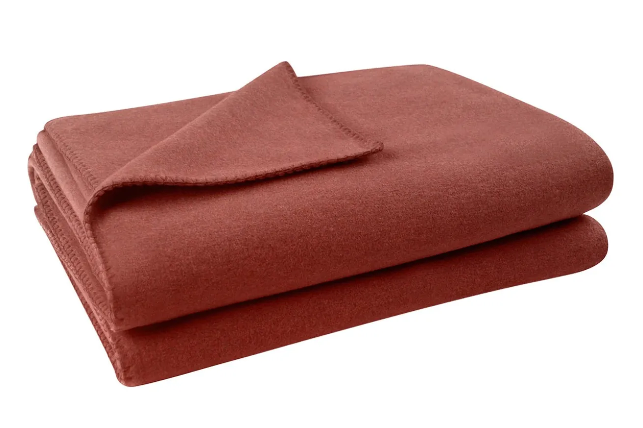 Soft-Fleece Decke 160 x 200 cm kupfer