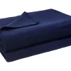 Soft-Fleece Decke 160 x 200 cm marine blau