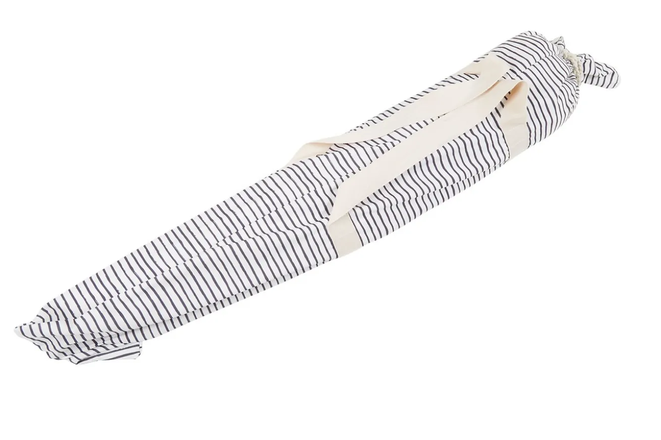 Sonnenschirm Gatsby grau gestreift