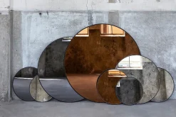 Spiegel Espejo Rauchglas rund D 96cm