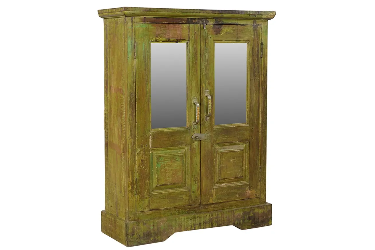 Spiegelschrank Vintage grün