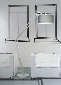 Standleuchte Milano weiß H 235