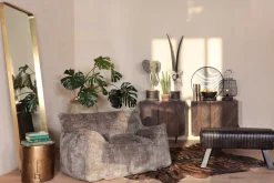 Standspiegel Curve gold h 200 cm