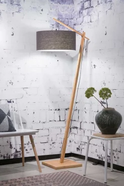 Stehlampe Andes Bambus dunkelgrau H 176