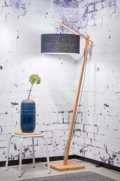 Stehlampe Andes Bambus natur blau H 176