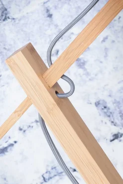 Stehlampe Andes Bambus natur blau H 176