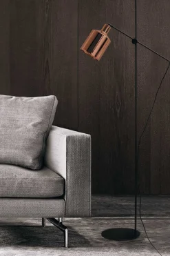 Stehlampe Boo schwarz kupfer