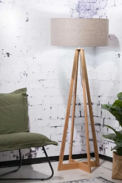 Stehlampe Everest Bambus natur beige H 158 cm