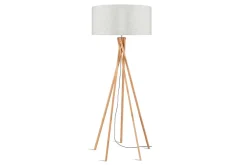 Stehlampe Kilimanjaro Bambus Textil natur