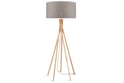 Stehlampe Kilimanjaro Bambus Textil beige