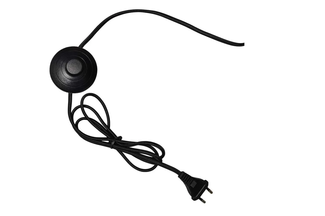 Stehlampe Lima schwarz natur H 170