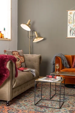 Stehleuchte Messing h 163 cm