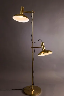 Stehleuchte Messing h 163 cm