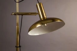 Stehleuchte Messing h 163 cm