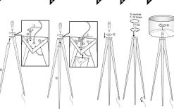 Stehleuchte Tripod schwarz