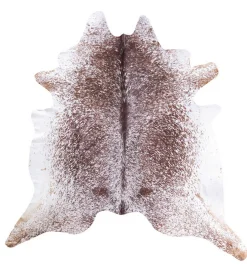 Stierfell Salz & Pfeffer braun weiss ca 3-4 qm