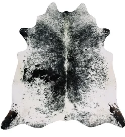 Stierfell Salz & Pfeffer schwarz weiss ca 3-4 qm