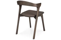 Stuhl Bok Eiche braun gepolstert