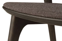 Stuhl Bok Eiche braun gepolstert