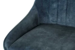 Stuhl JUL Samt Vintage blau