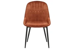 Stuhl JUL Samt Vintage rost