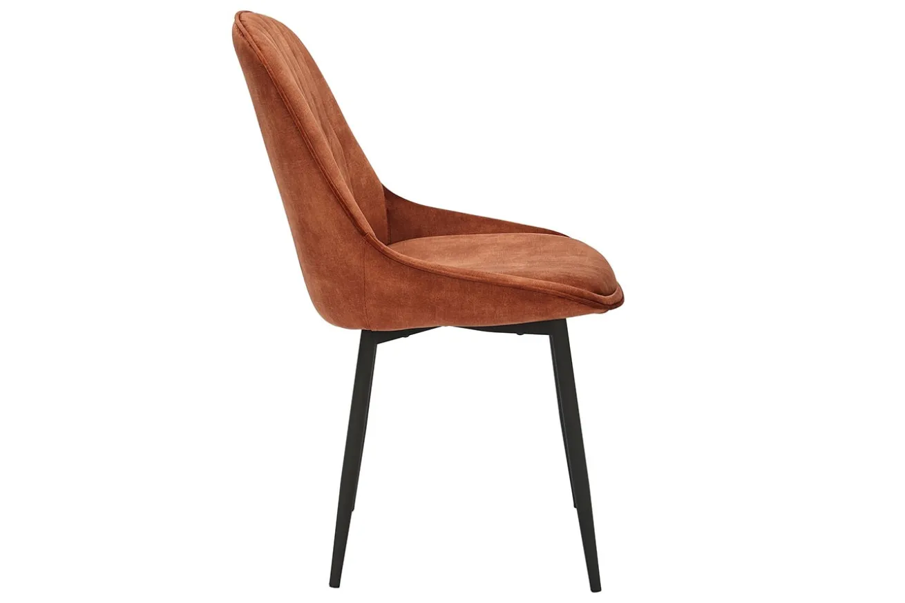 Stuhl JUL Samt Vintage rost